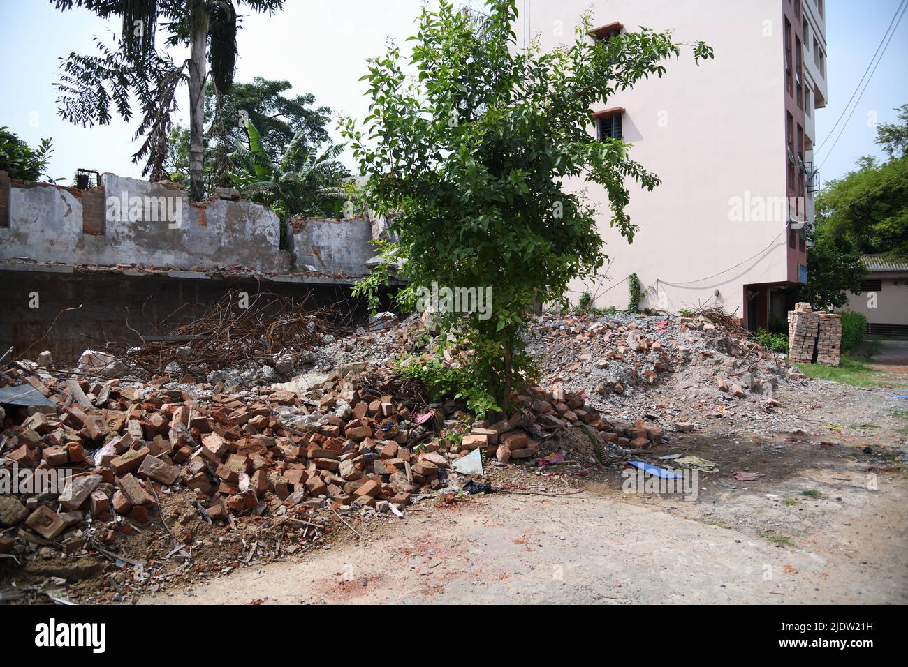 Demolished structure of Birla Industrial & Technological Museum. 19A