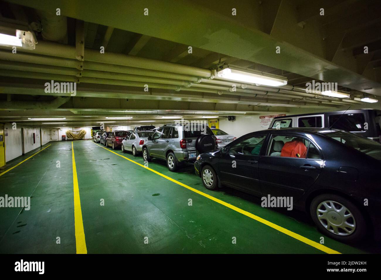 Caribou, Nova Scotia Cars waiting for disembarking at the arrival