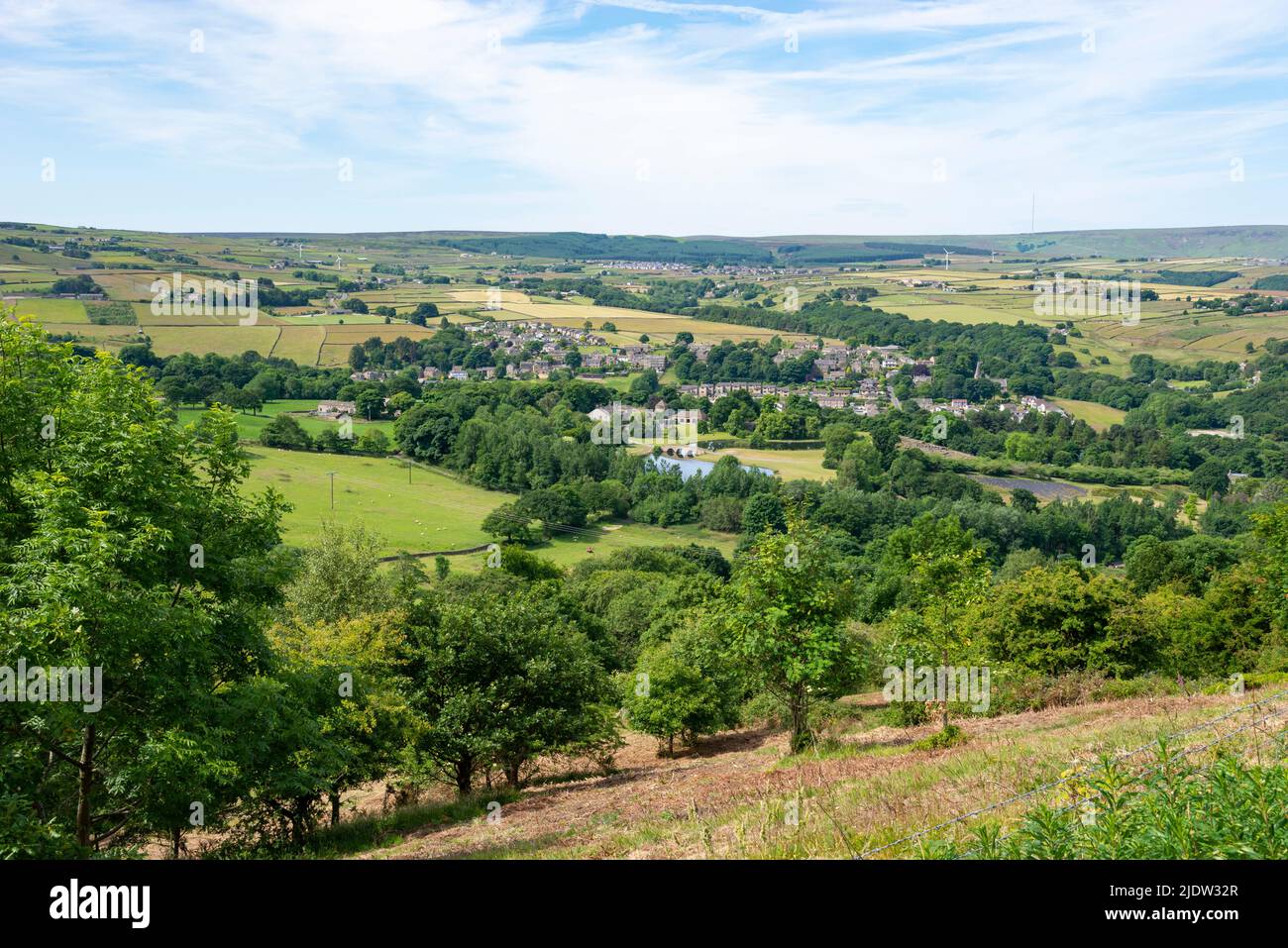 Beautiful Yorkshire countryside around Hepworth and Holmfirth on a ...