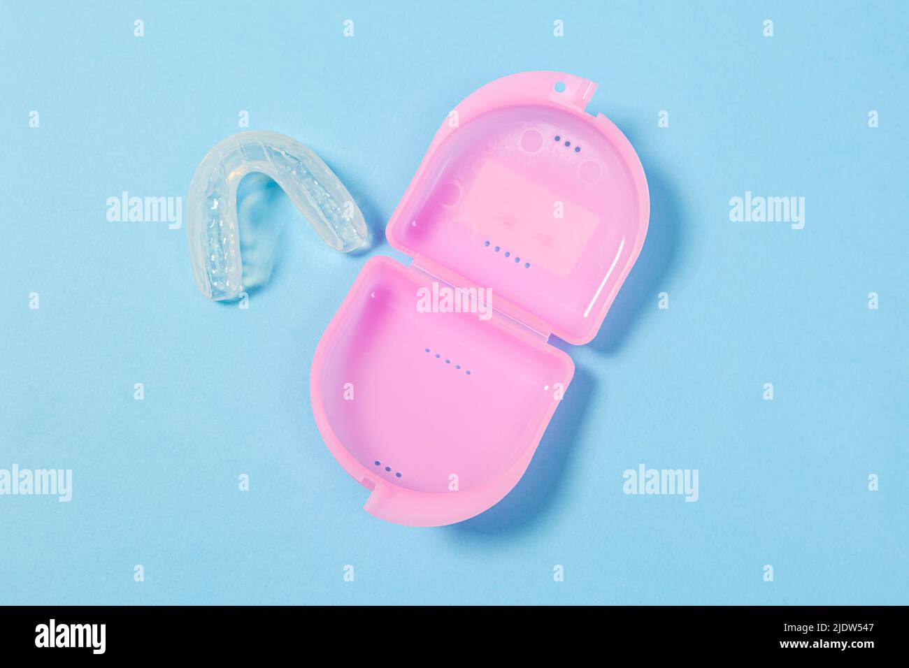 orthodontic silicone simulator. tray for teeth in a case Invisible leveling brackets. Mobile