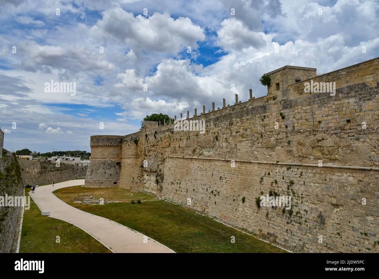 Attack Castel The towers and walls of an Aragonese castle that defended the city of ...