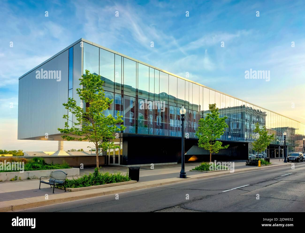 The new Laurier Brantford YMCA recreation centre in downtown Brantford, Ontario, Canada. Stock Photo