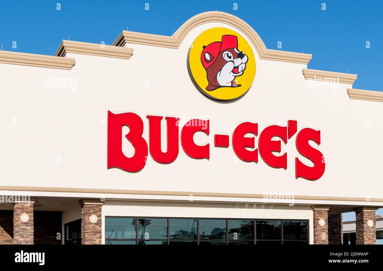 Buc-ee's chain of giant convenience stores and Travel Centers based in Texas. Stock Photo