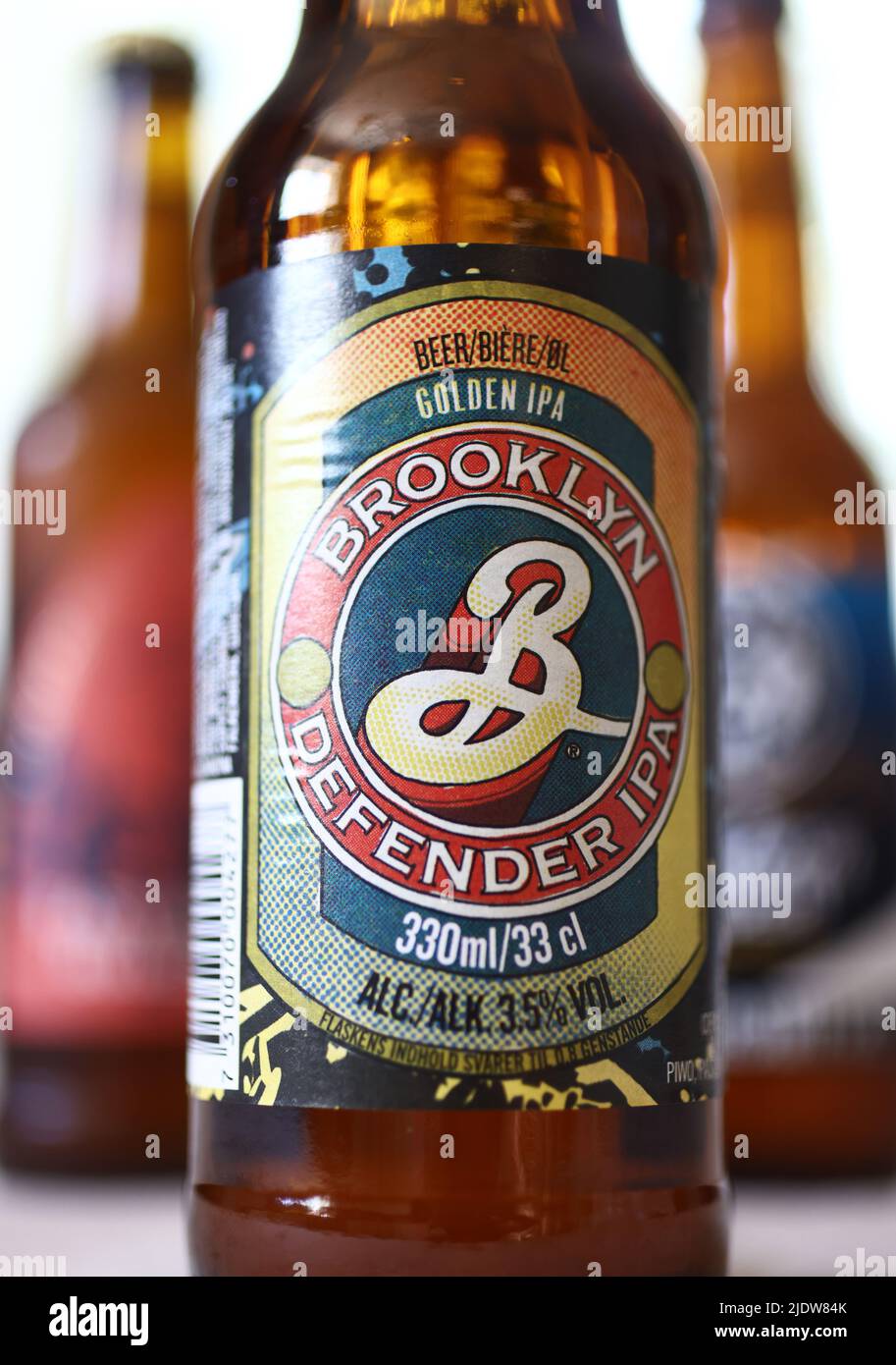 Brooklyn defender Ipa beer bottle from Brooklyn brewery Stock Photo Alamy