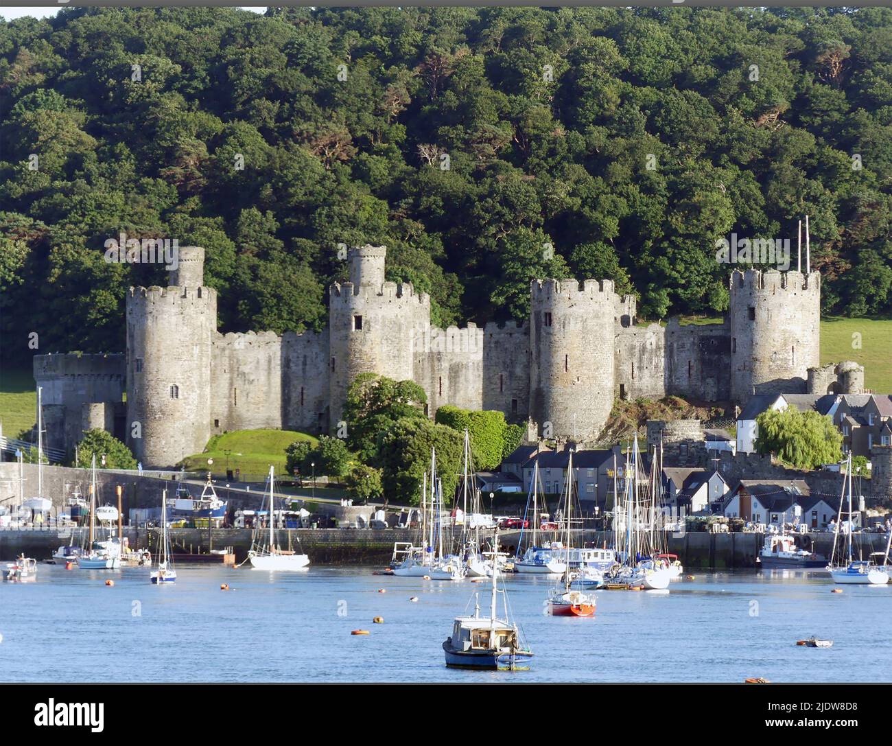 CONWAY CASTLE, north Wales. Photo: Tony Gale Stock Photo