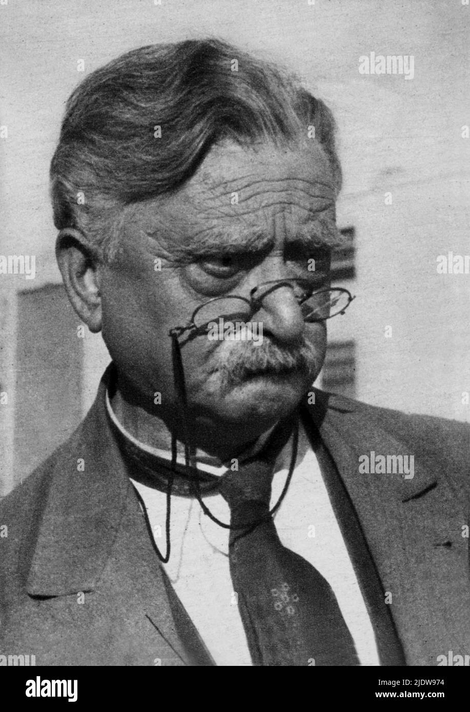 Guy in pince-nez. Stock Photo