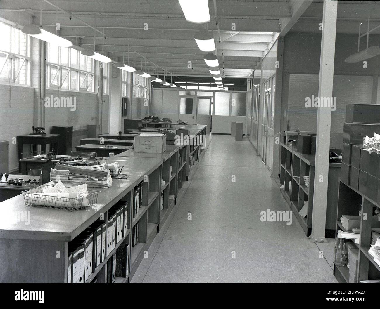 1964, historical, modern offices of Hepworths, clothing manufacturers