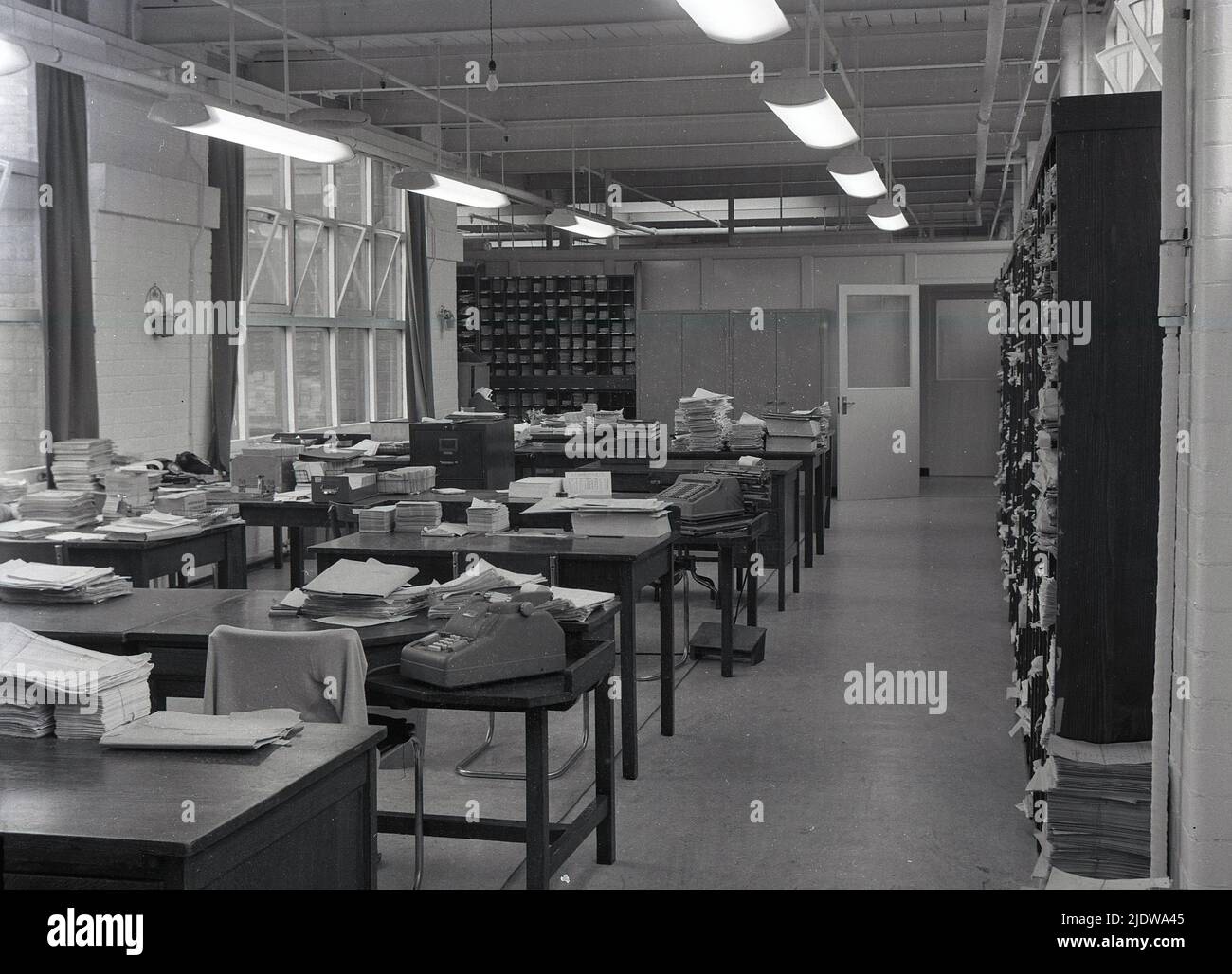 1964, historical, offices of Hepworths, clothing manufacturers, Leeds