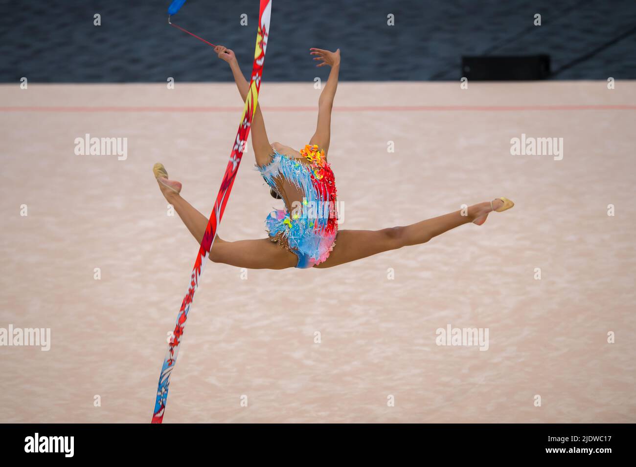 Australian Senior International Rhythmic Gymnast, Ashari Gill leaps in