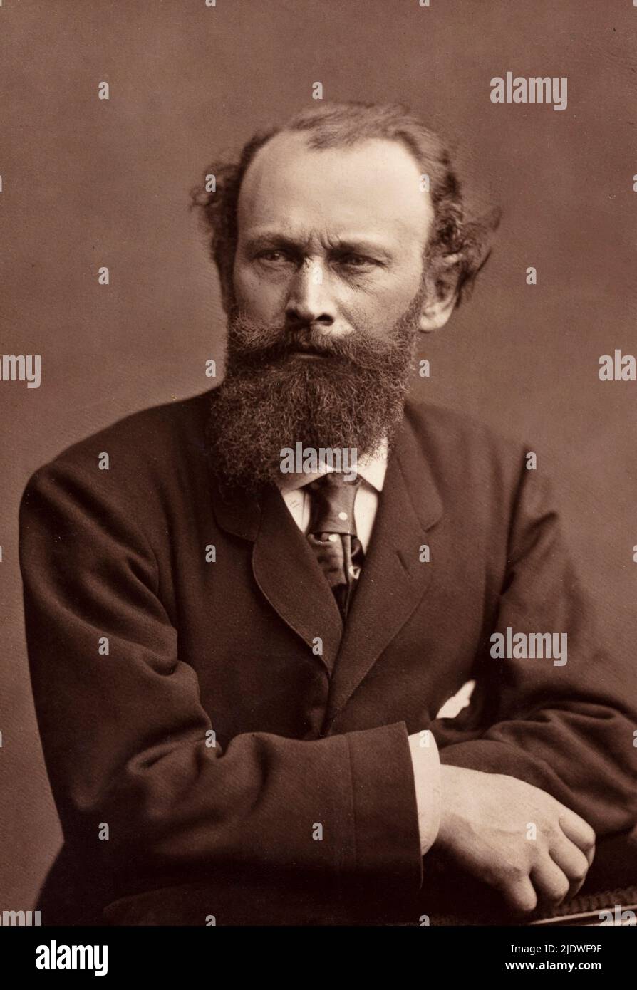 Édouard Manet (French painter, 1832-1883) in 1865 by Nadar (Gaspard Félix Tournachon) Stock Photo