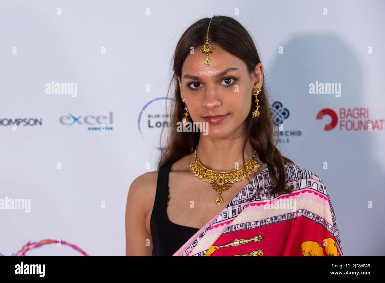 London, UK. 23 June 2022. Kiara Matharu, wearing the world's first ...
