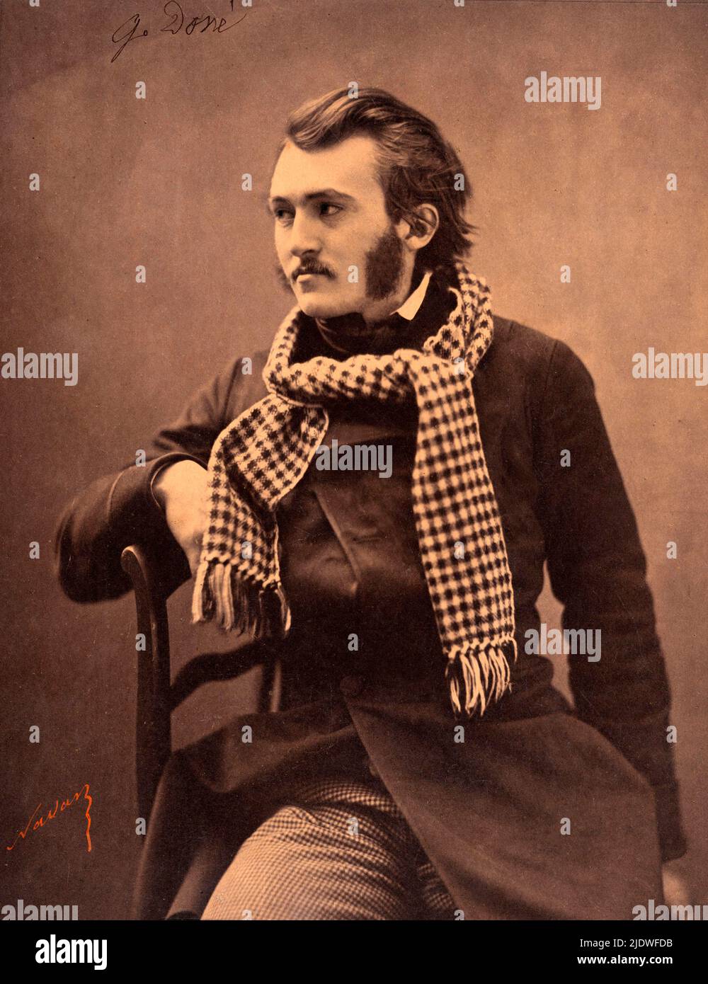 Gustave Doré  (1832 – 1883)  by  Nadar (Gaspard Félix Tournachon) 1856/58 Stock Photo