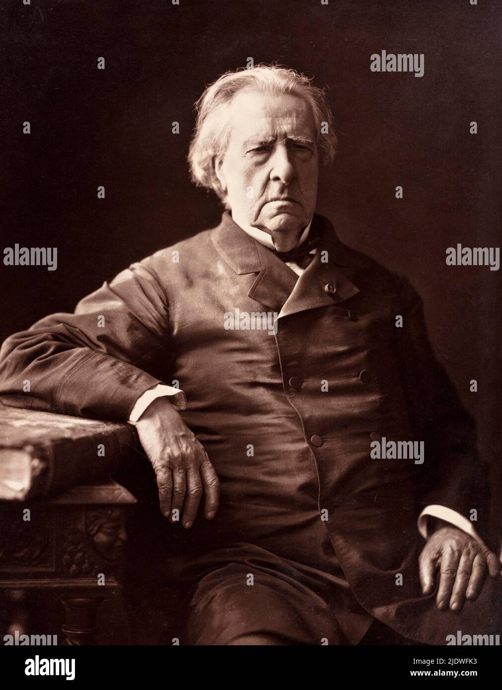 Baron Isidore Justin Séverin Taylor (Belgian playwright and travel writer, 1789-1878) in 1872/75 by Nadar (Gaspard Félix Tournachon) Stock Photo