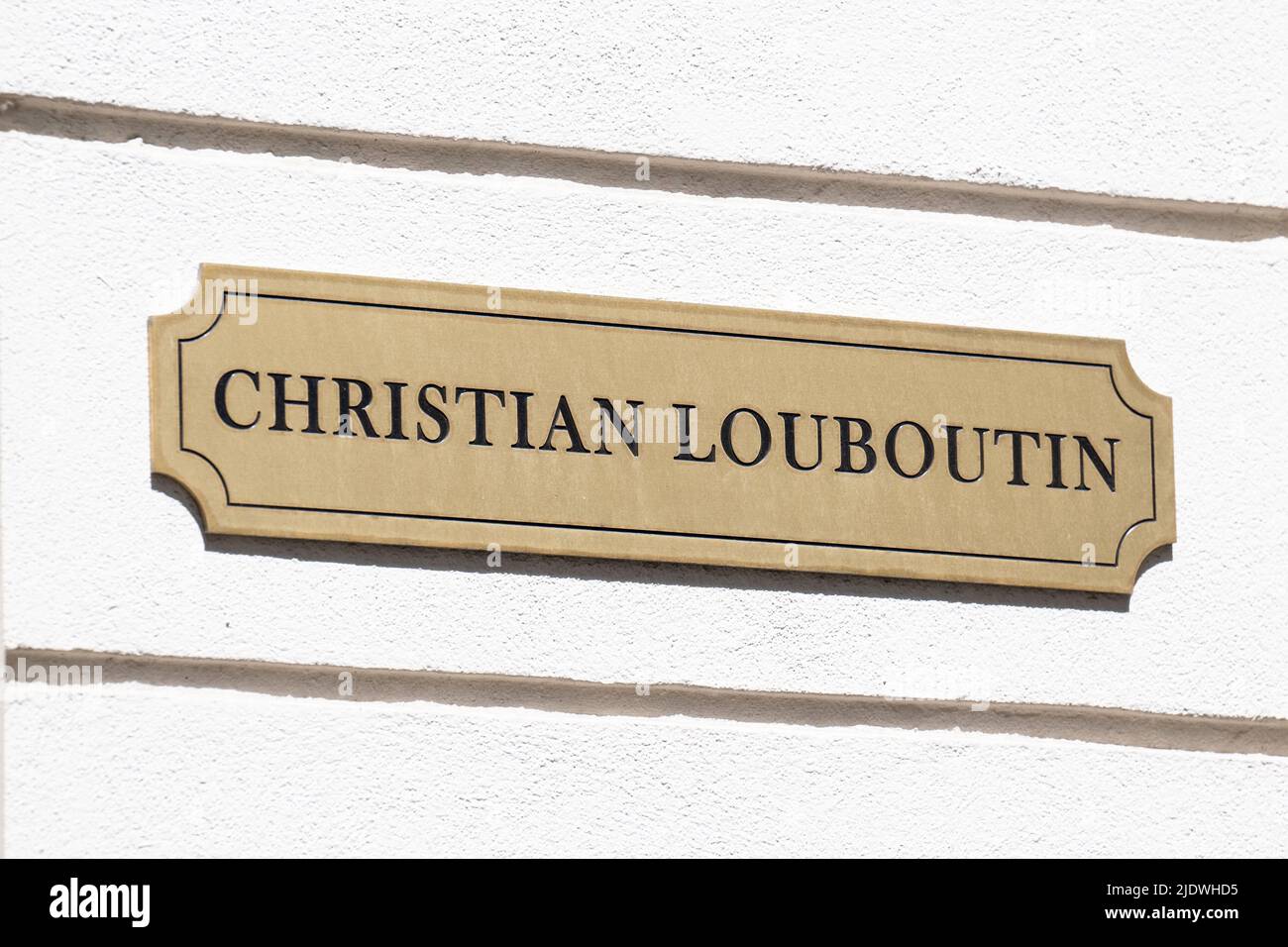 Christian Louboutin Store Luxembourg City On Stock Photo