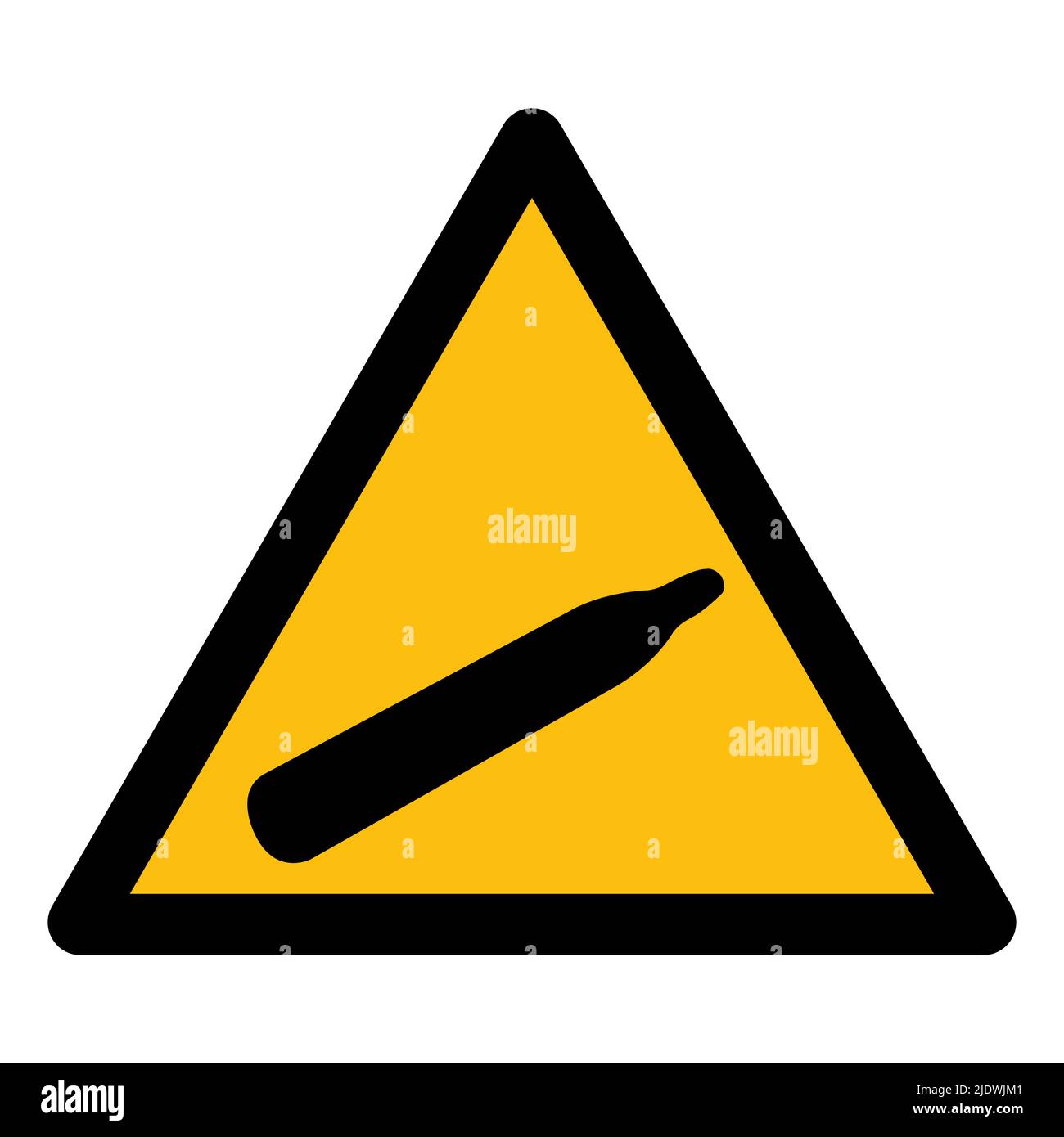 Danger Pressure Gas Symbol Sign Isolate On White Background,Vector ...