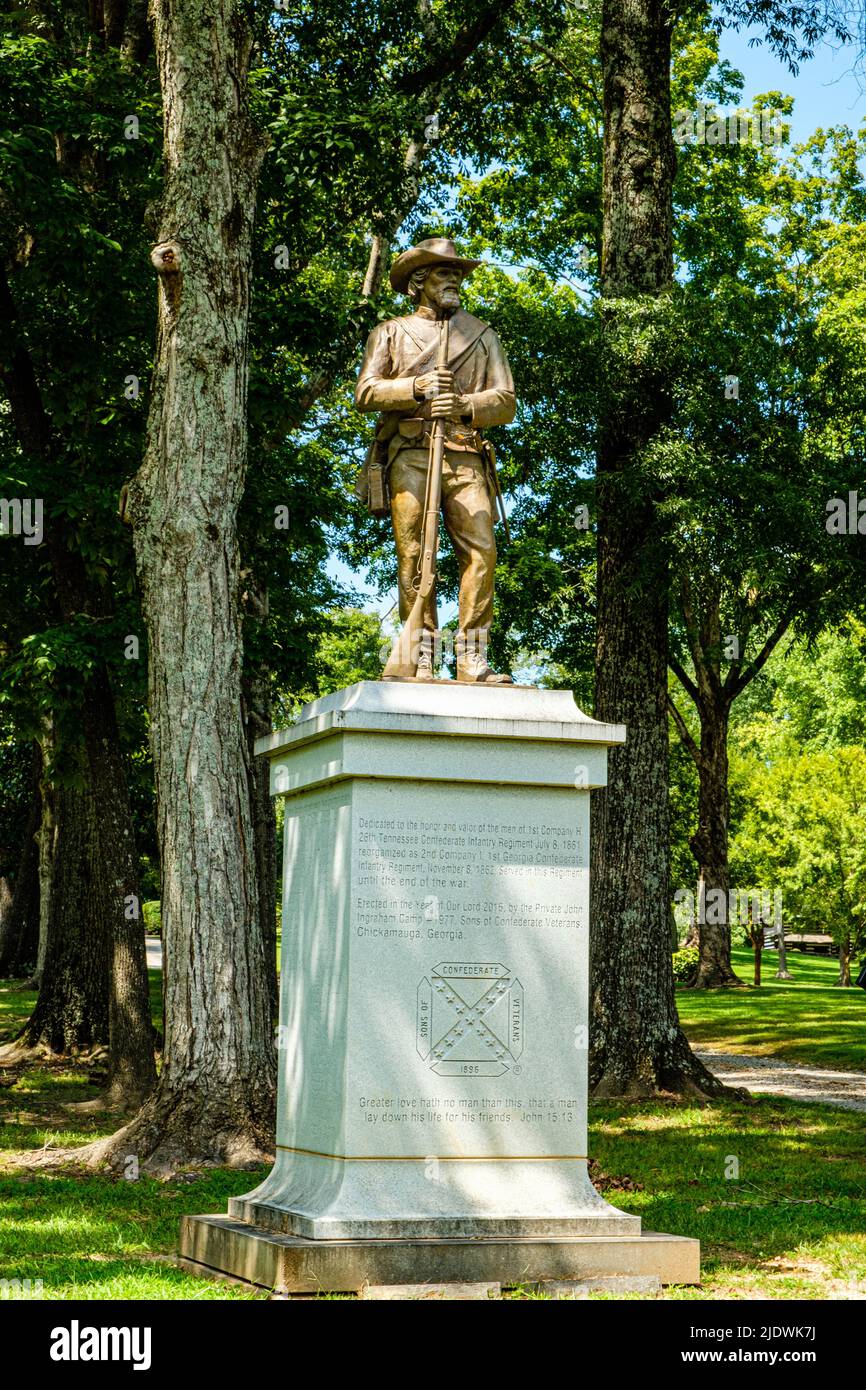 Gordon Lee Mansion, Cove Road, Chickamauga, Stock Photo Alamy