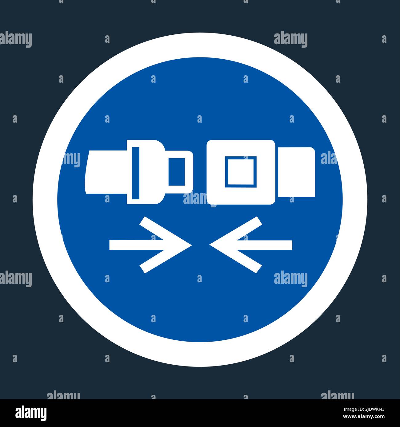 PPE Icon.Wear Safety Belt Symbol Sign On black Background On black
