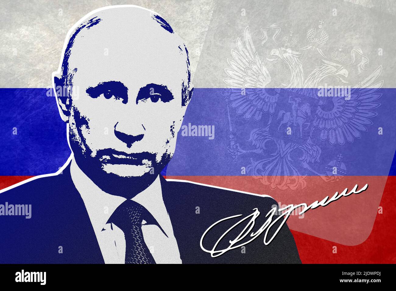 Putin Monogram Signature russian president vladimir hi-res stock photography and ...