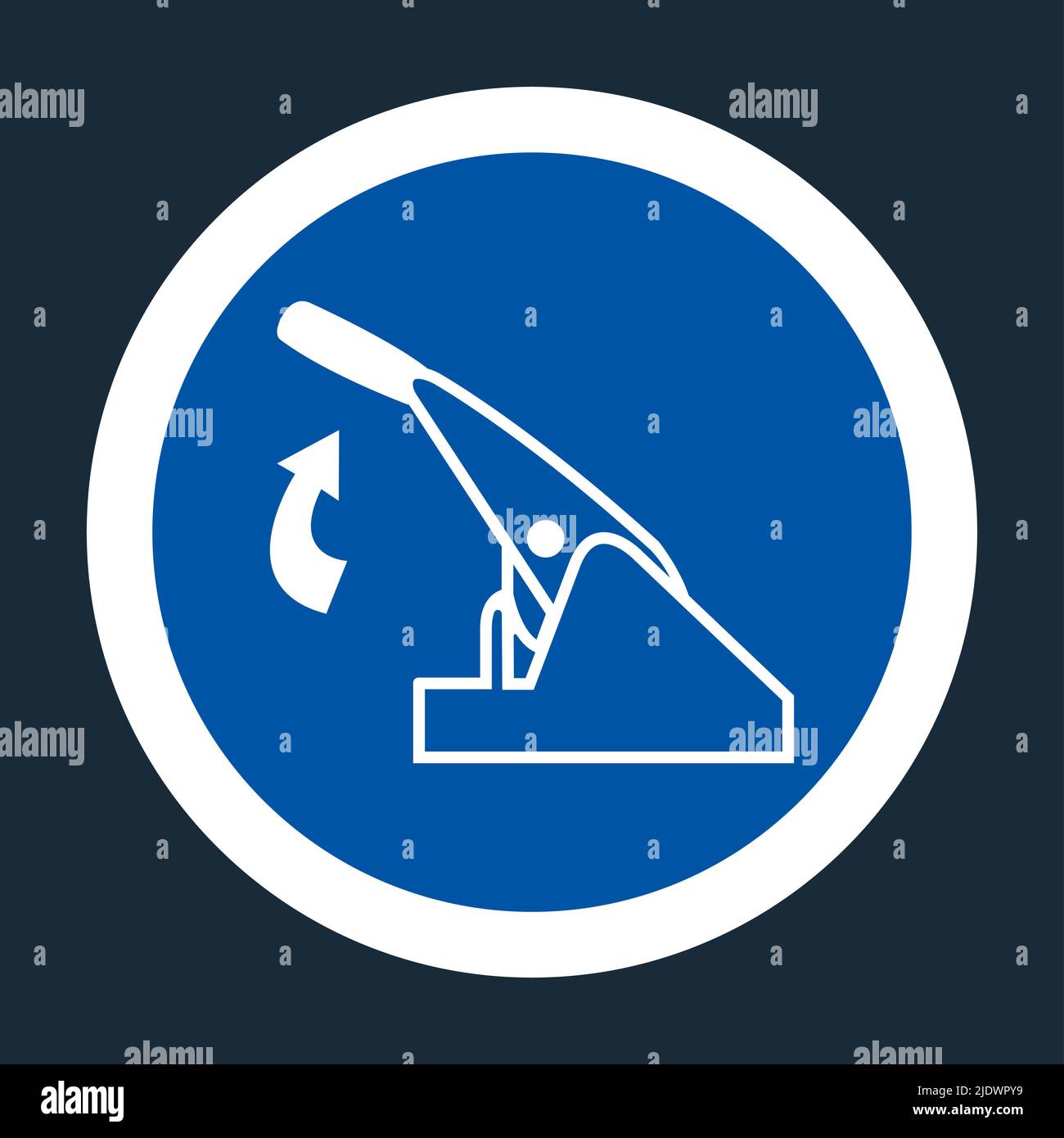 Pull Parking Brake Symbol Sign On black Background On black Background