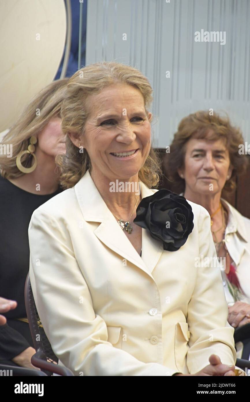 Madrid, Spain. 23rd June, 2022. Infanta Elena de Borbon at the Flamenco Awards during Simof 2022 in Madrid on Thursday, June 23, 2022. Credit: CORDON PRESS/Alamy Live News Stock Photo