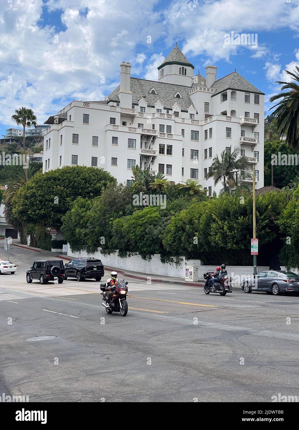 Chateau Marmont, hotel, Sunset Strip, West Hollywood, Los Angeles Stock Photo