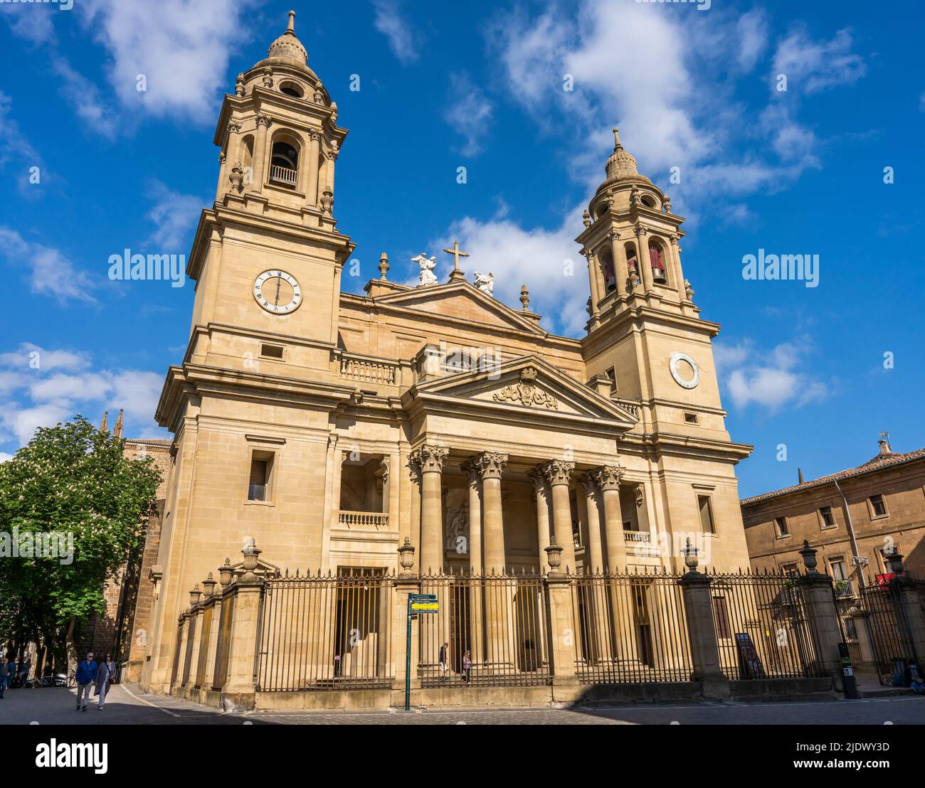 Pamplona, Spain - May 6th 2022 - Cathedral of Santa Maria in Pamplona Stock Photo