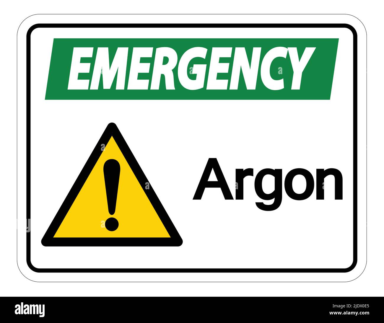 Emergency Argon Symbol Sign Isolate On White Background,Vector Illustration Stock Vector