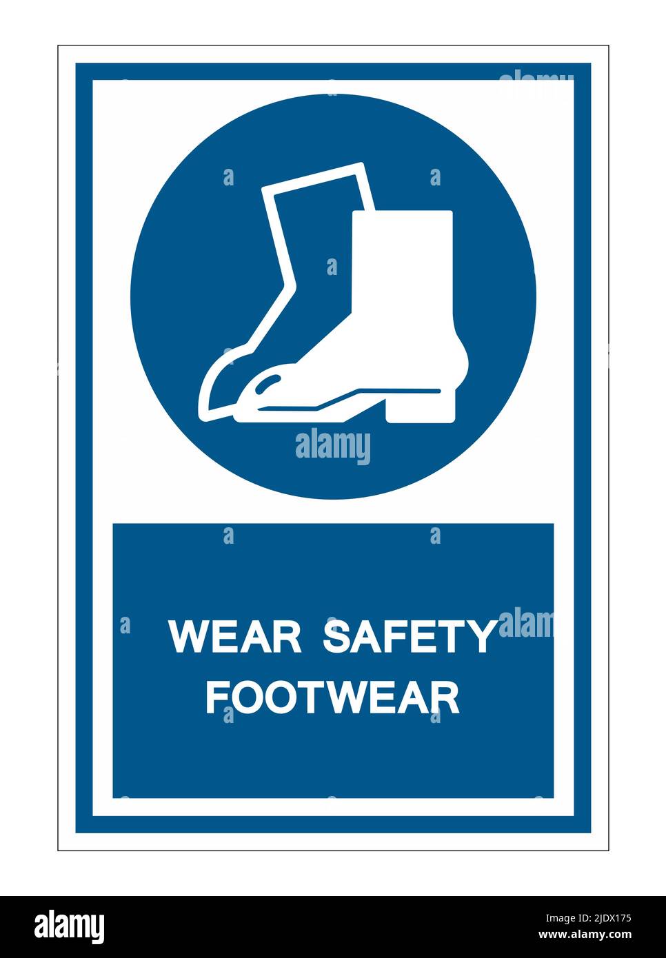 Symbol Wear Safety Footwear sign Isolate On White Background,Vector