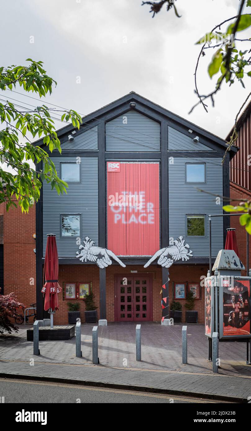 Entrance to The Other Place theatre in Stratford Upon Avon, Warwickshire, UK on 16 June 2022 Stock Photo