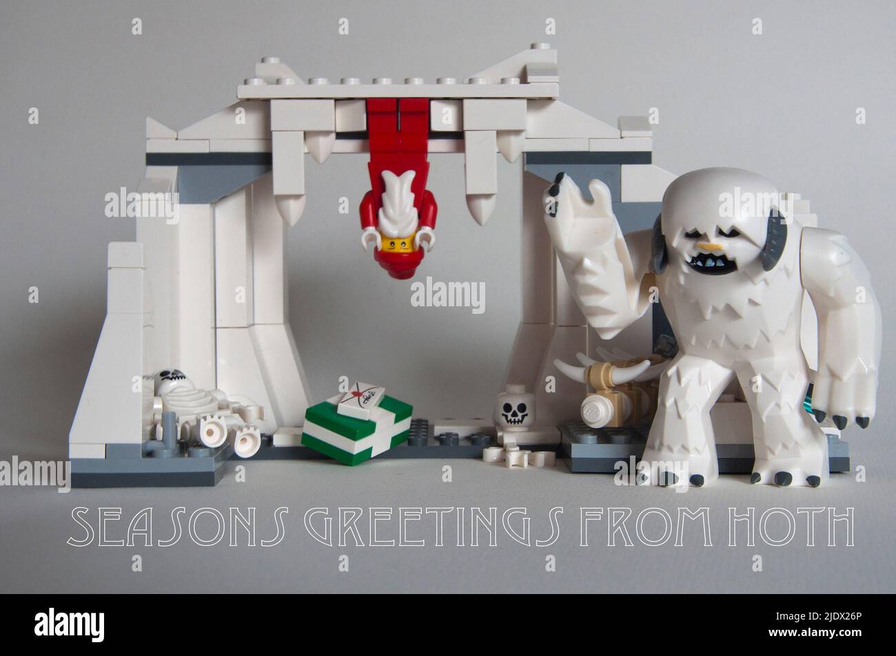 Lego Santa captured by the Wampa Stock Photo Alamy
