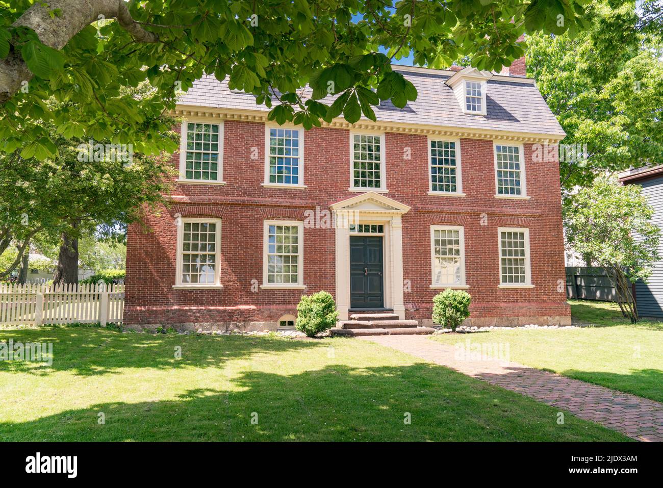 Historic Richard Derby House in Salem, Massachusetts in the Salem Maritime National Historic Site Stock Photo