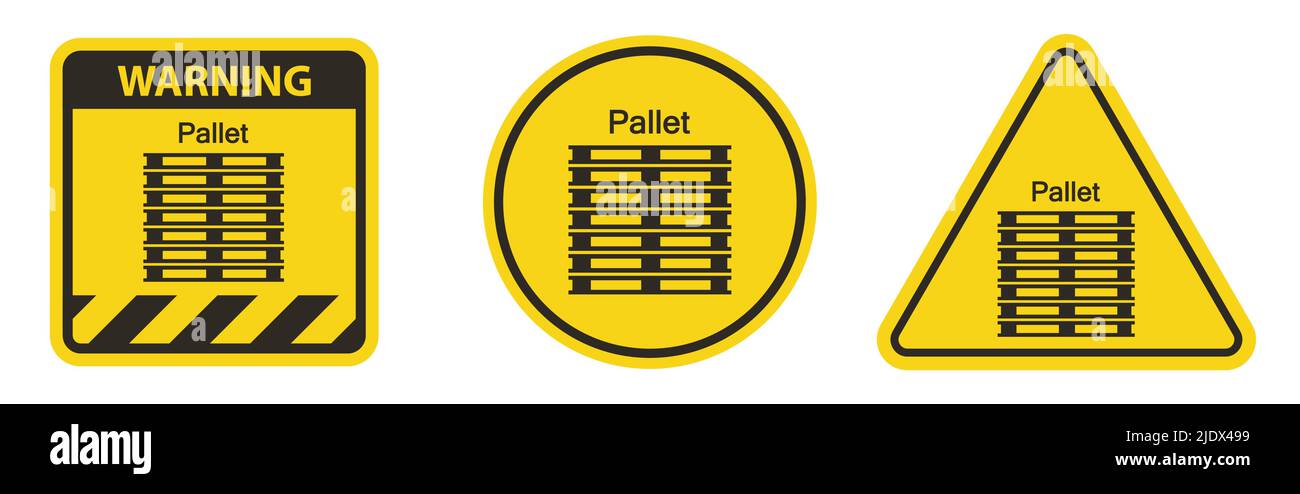 Caution PPE Icon.Stack Correctly Symbol Sign Isolate On White Background Stock Vector