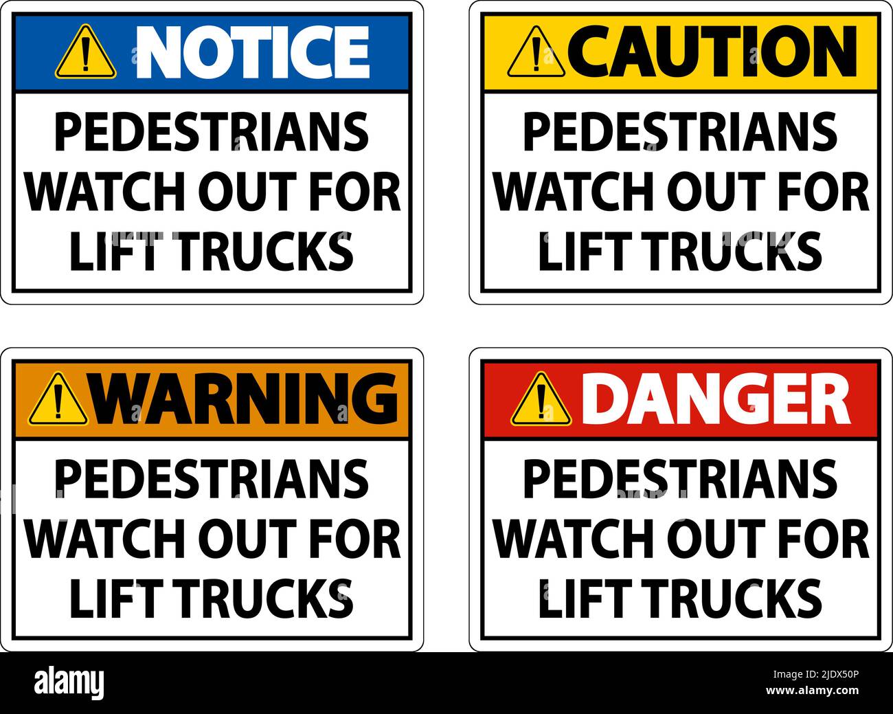 Beware of pedestrians Stock Vector Images - Alamy