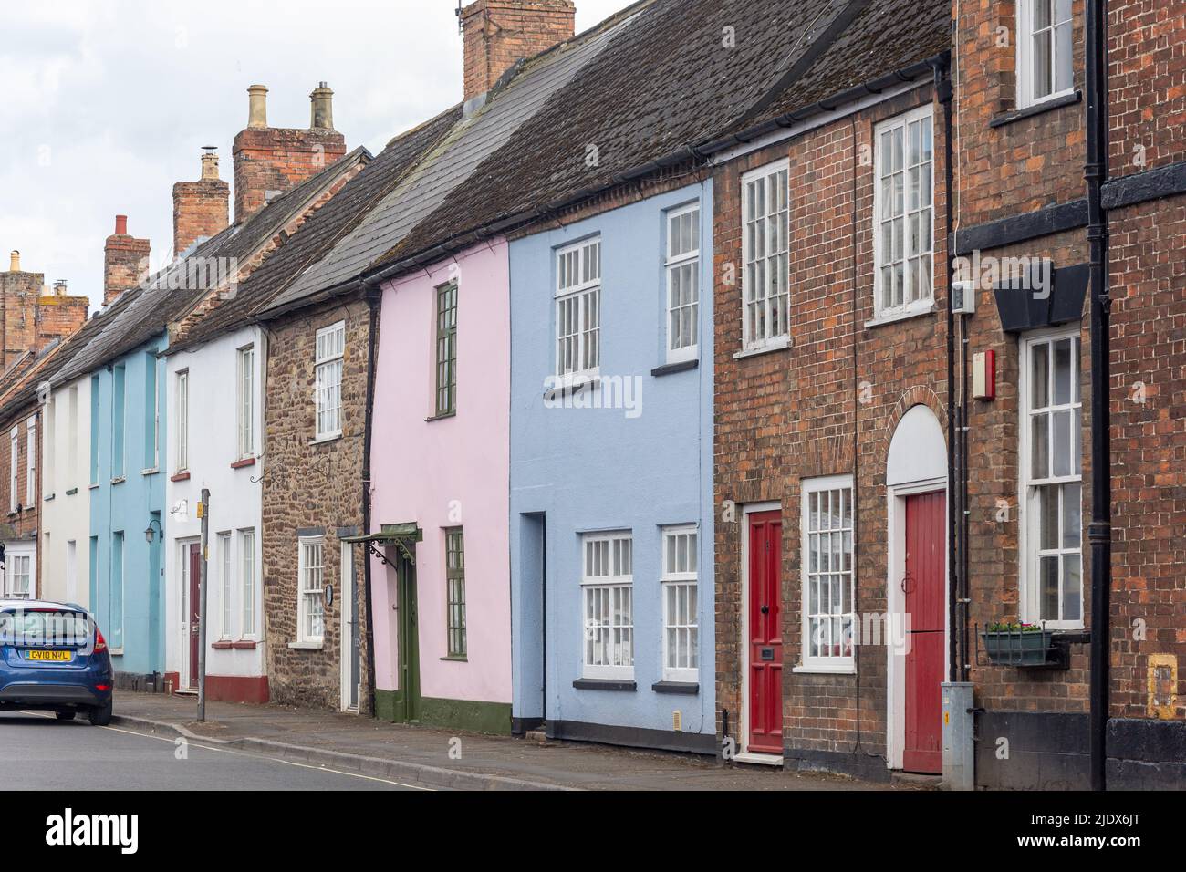 Row of terraced cottages, Canonbury Street, Berkeley, Gloucestershire