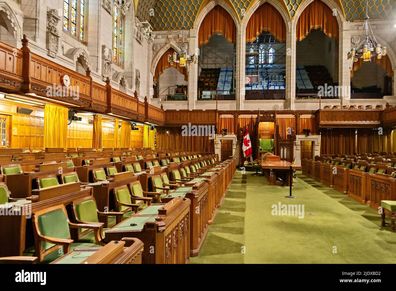 Canadian Federal Parliament House of Commons. Ottawa. Stock Photo