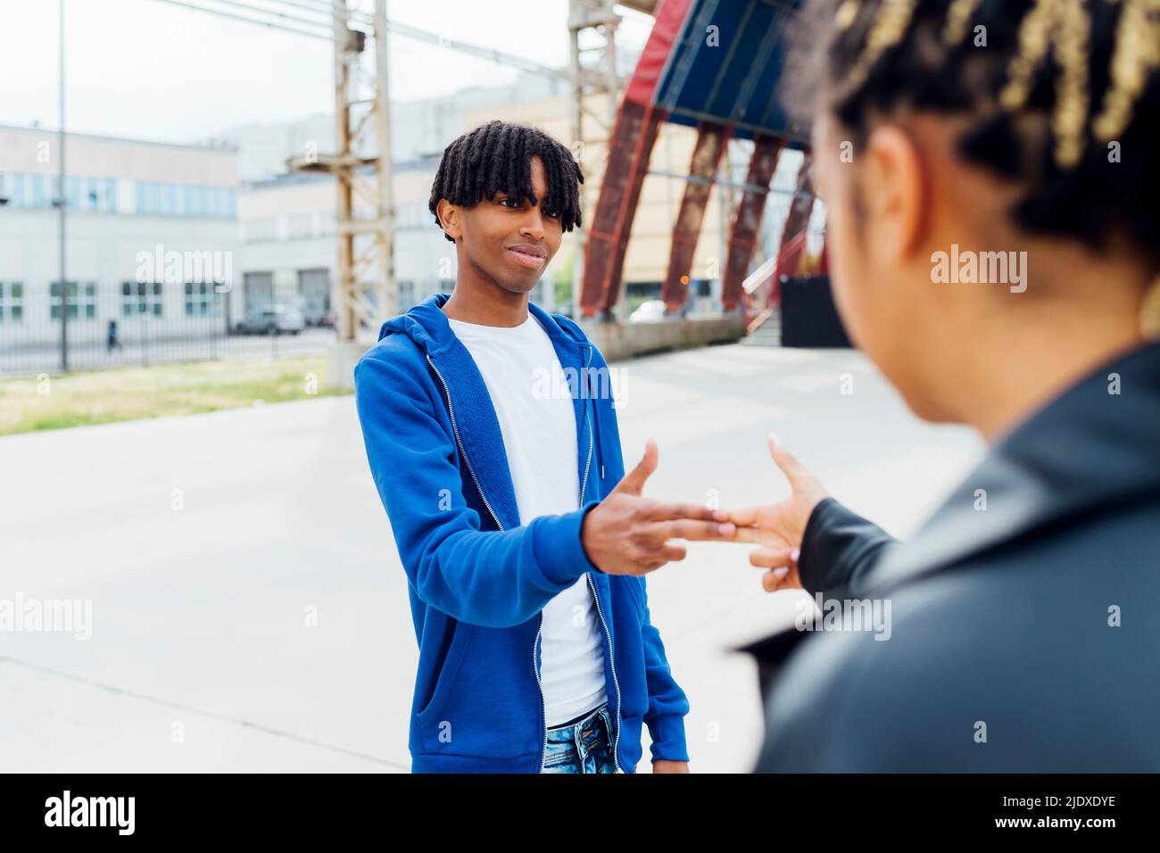 Man greeting hi-res stock photography and images - Alamy