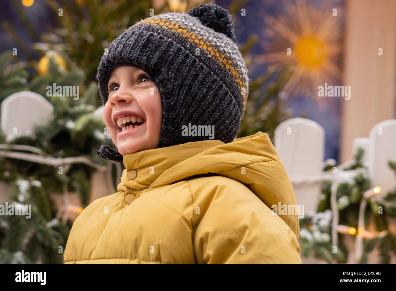 Yellow P. Cock Embroidered Jacket For Kids main image 0