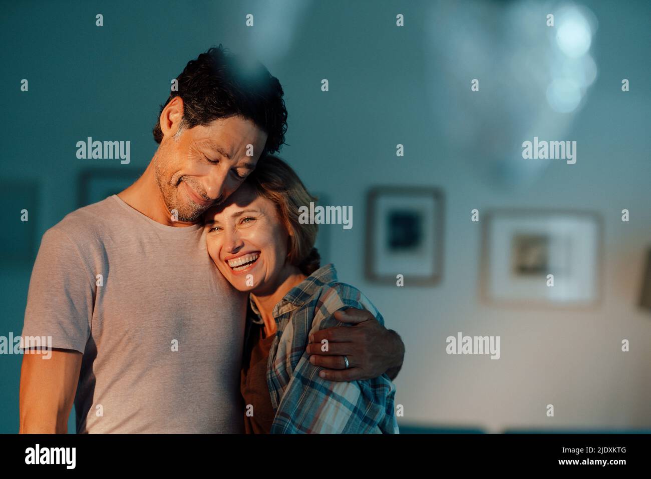 Happy cheerful man woman hi-res stock photography and images - Alamy