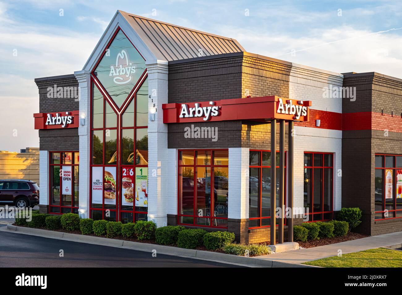Arby's fast food restaurant on Athens Highway in Loganville, Georgia. (USA) Stock Photo