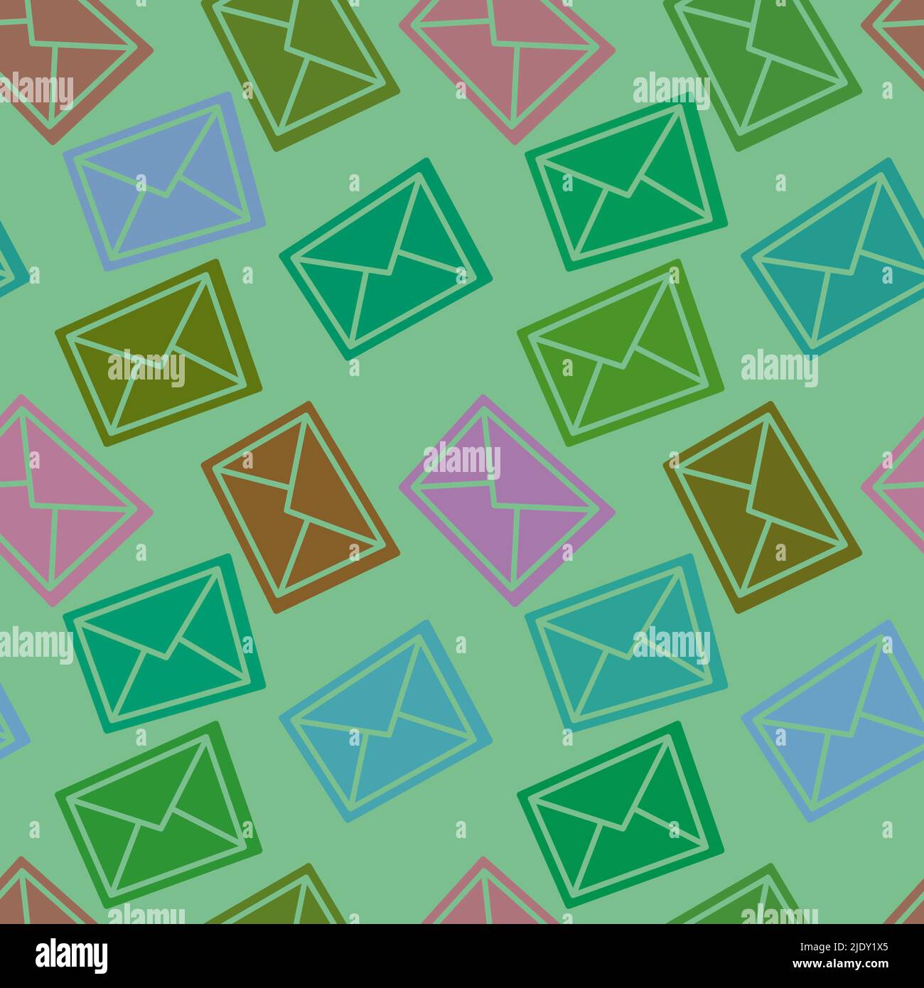 Kids letter seamless envelope pattern for wallpaper and fabrics and