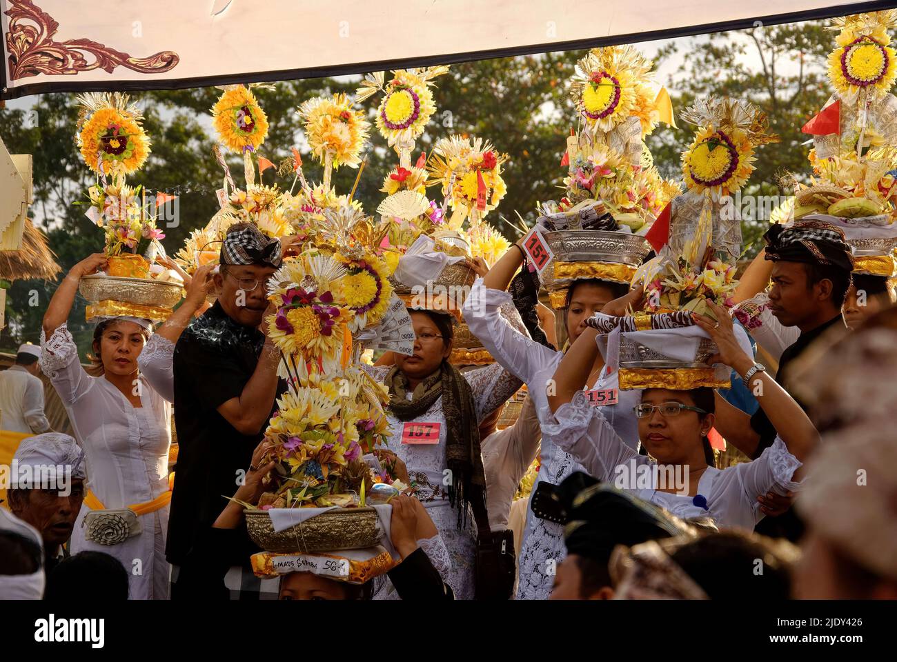 A traditional Balinese mass event to honor their deceased relatives ...