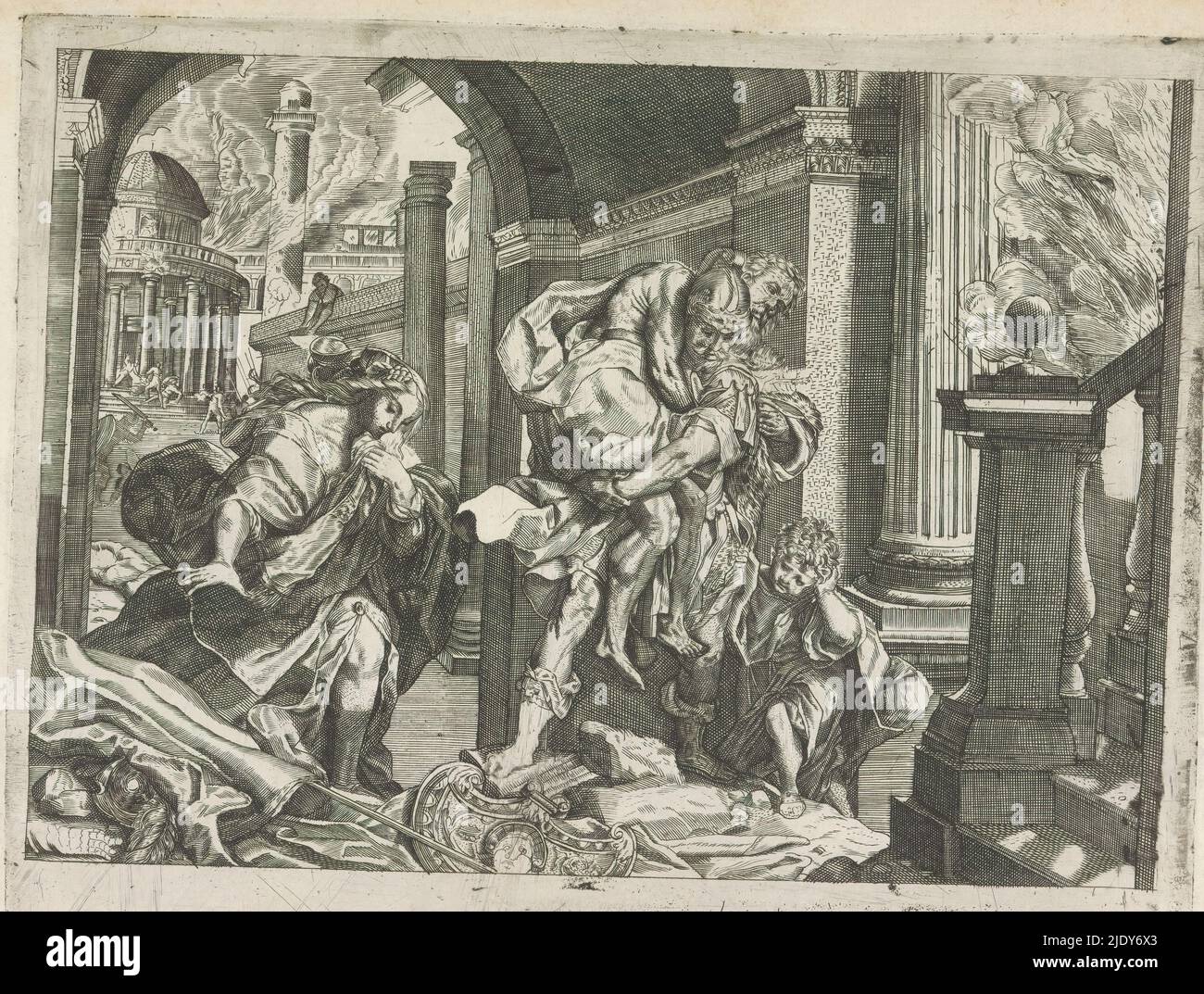 Flight of Aeneas, Metamorphoses by Ovid (series title), Aeneas and his