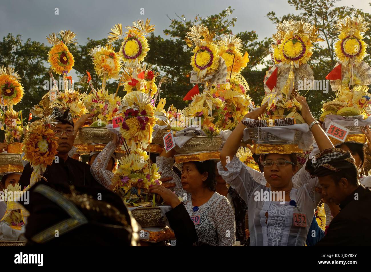 A traditional Balinese mass event to honor their deceased relatives ...