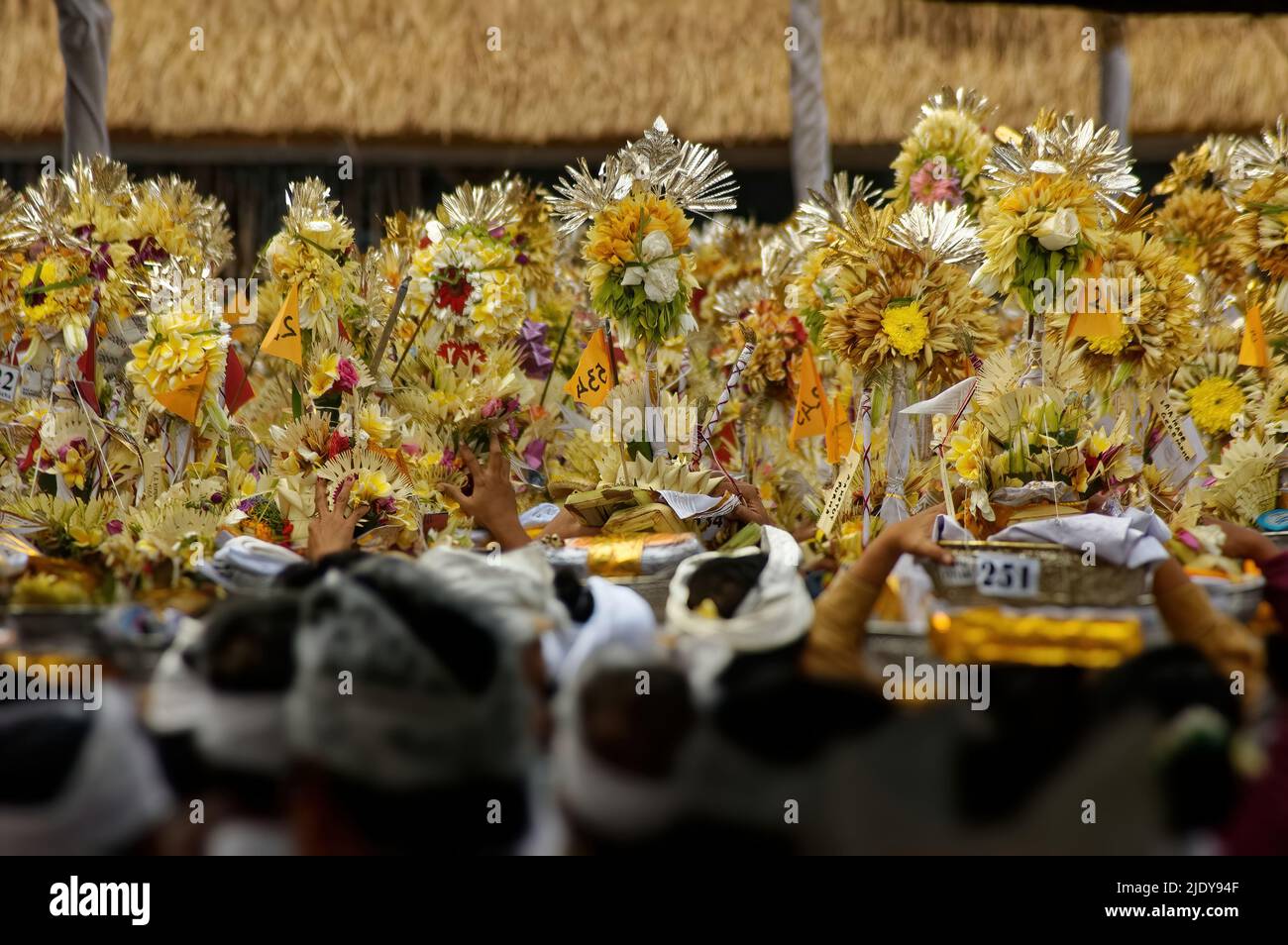 A traditional Balinese mass event to honor their deceased relatives ...