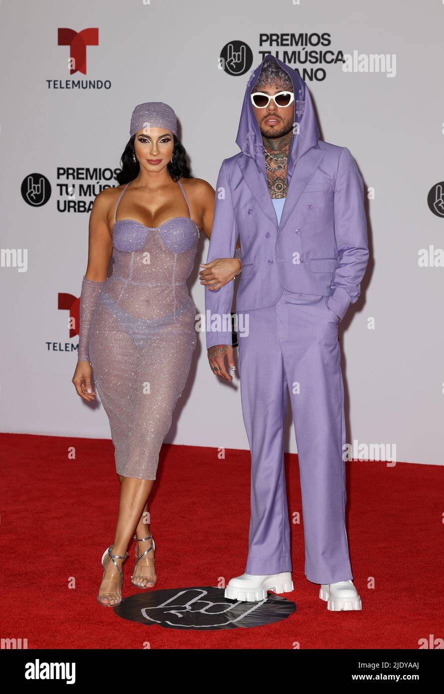 SAN JUAN, PUERTO RICO - JUNE 23: Patricia Corcino and Dalex attend Premios  Tu Música Urbano 2022 on June 23, 2022 in San Juan, Puerto Rico (Photo by  Alberto E. TamargoSipa USA Stock Photo - Alamy