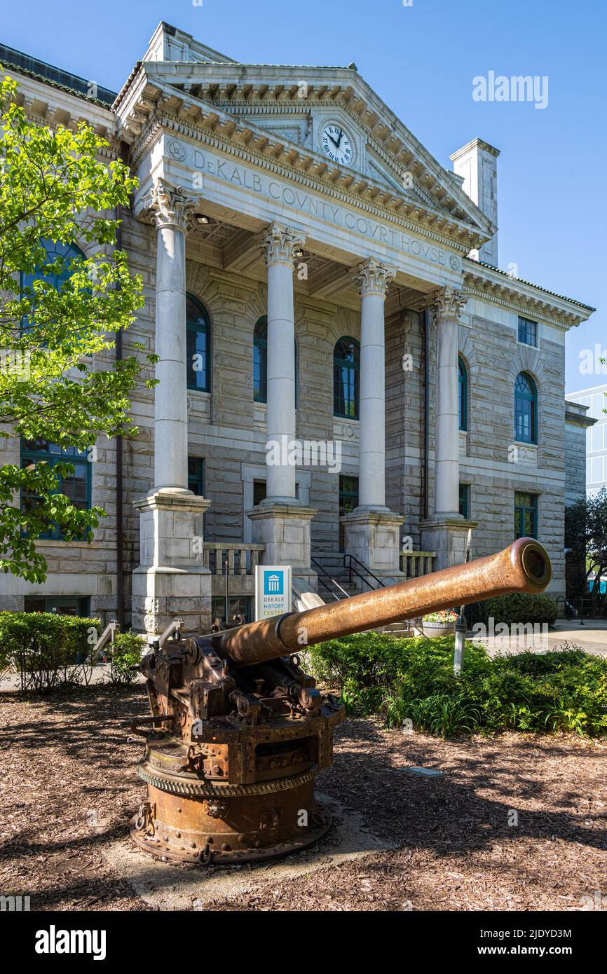 The Old Courthouse on the Square (DeKalb County Court House) which now houses the DeKalb History Center & Museum in downtown Decatur, Georgia. (USA) Stock Photo