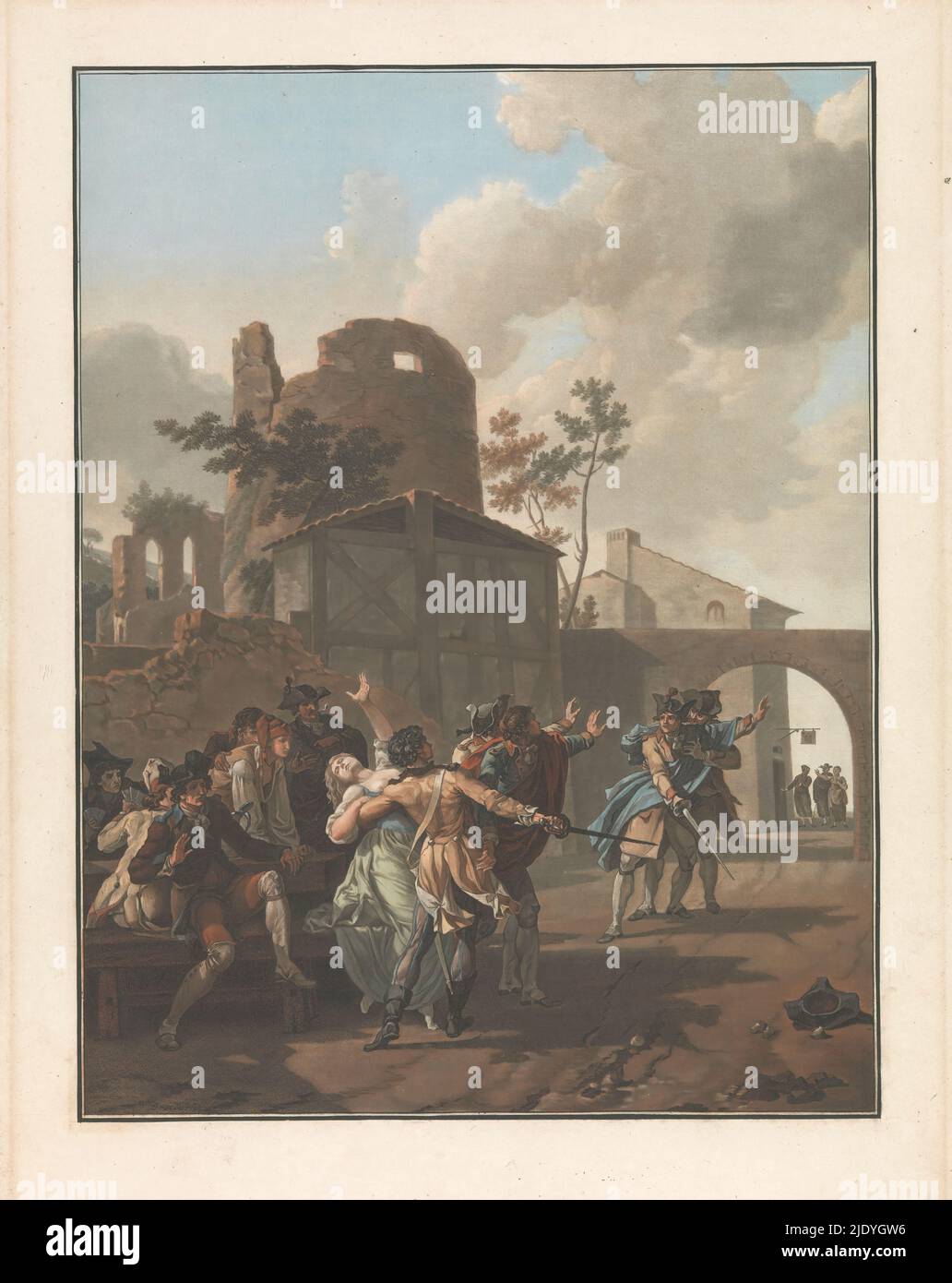 Four Scenes of Village Life, The quarrel, La Rixe, Four genre ...