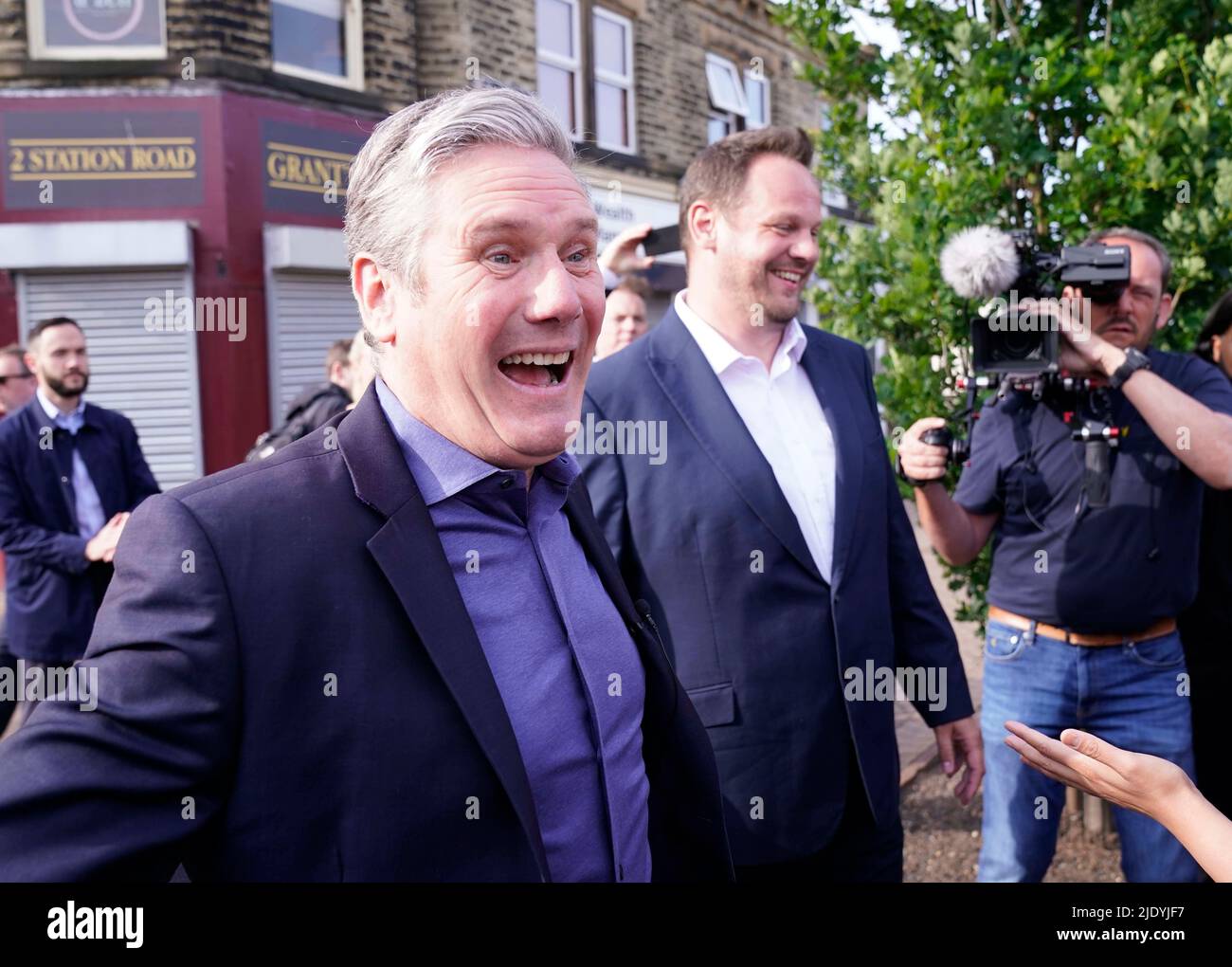 Labour leader Sir Keir Starmer meets with new Wakefield MP Simon