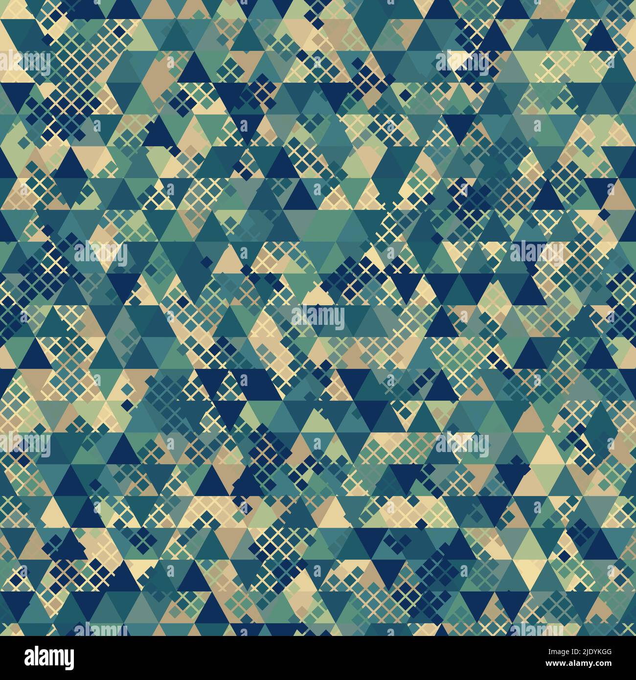 Vector trendy low poly seamless pattern. Camouflage polygonal ...