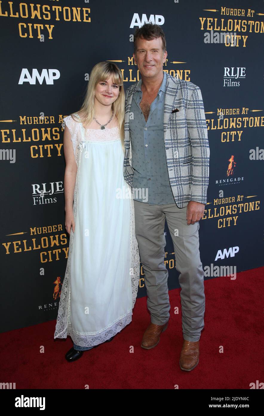 23 June 2022 - Los Angeles, California  -  Harlow Jane, Thomas Jane,  The premiere of Murder At Yellowstone City  held at The Harmony Gold  in Los Angeles. (Credit Image: © Fs/AdMedia via ZUMA Press Wire) Stock Photo